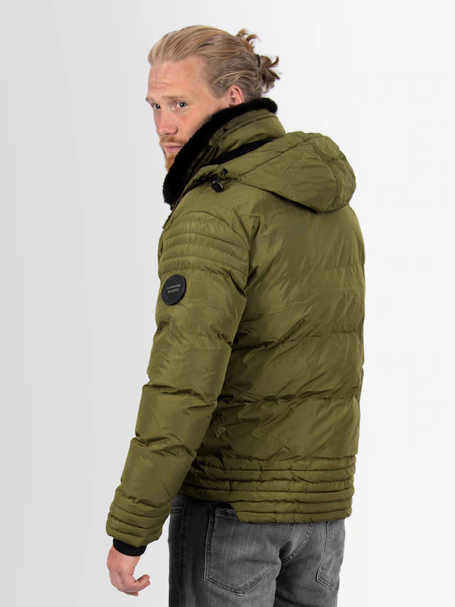 Alessandro Salvarini Winterjacke »ASFabiano« mit warmem Teddyfell und abnehmbarer Kapuze