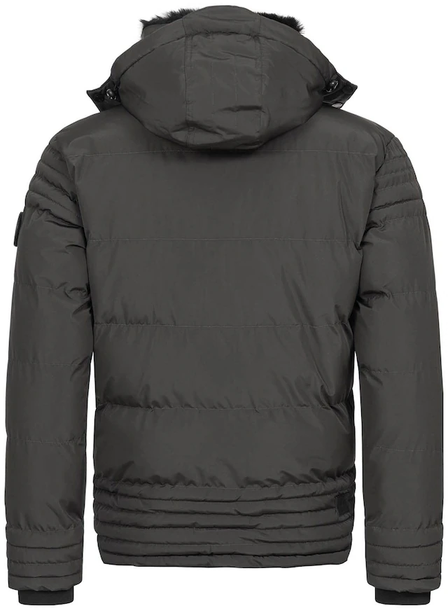Alessandro Salvarini Winterjacke »ASFabiano« mit warmem Teddyfell und abnehmbarer Kapuze