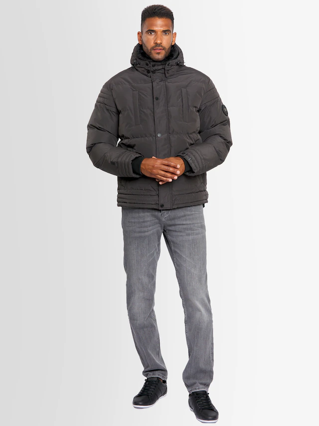 Alessandro Salvarini Winterjacke »ASFabiano« mit warmem Teddyfell und abnehmbarer Kapuze