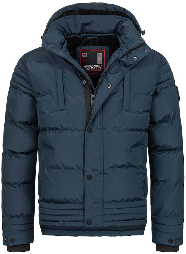 Alessandro Salvarini Winterjacke »ASFabiano« mit warmem Teddyfell und abnehmbarer Kapuze