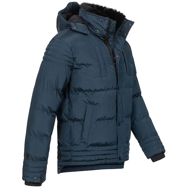Alessandro Salvarini Winterjacke »ASFabiano« mit warmem Teddyfell und abnehmbarer Kapuze