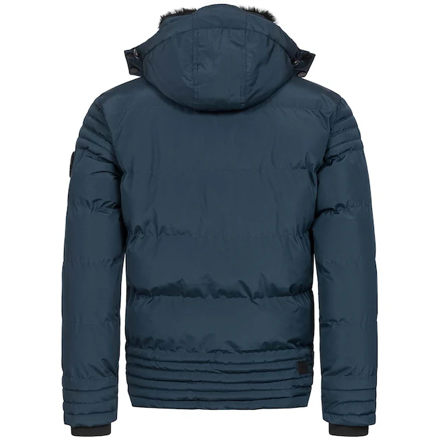 Alessandro Salvarini Winterjacke »ASFabiano« mit warmem Teddyfell und abnehmbarer Kapuze