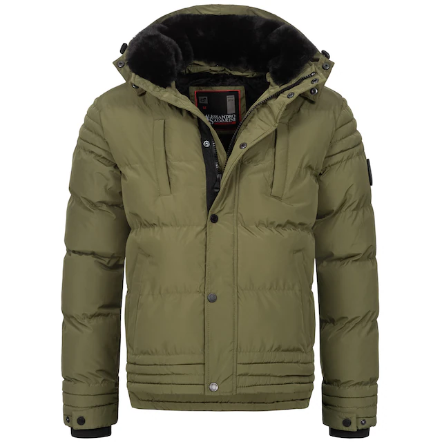 Alessandro Salvarini Winterjacke »ASFabiano« mit warmem Teddyfell und abnehmbarer Kapuze