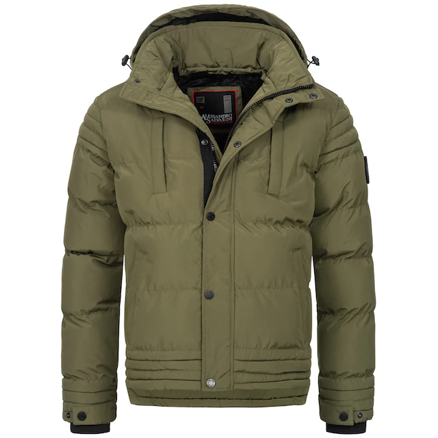 Alessandro Salvarini Winterjacke »ASFabiano« mit warmem Teddyfell und abnehmbarer Kapuze
