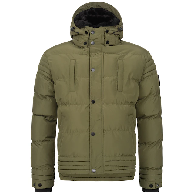Alessandro Salvarini Winterjacke »ASFabiano« mit warmem Teddyfell und abnehmbarer Kapuze