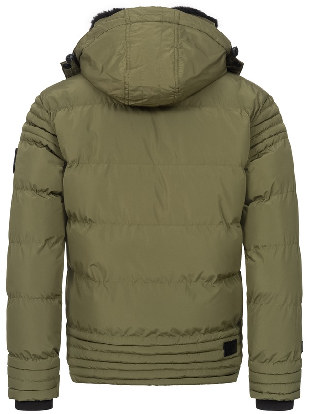 Alessandro Salvarini Winterjacke »ASFabiano« mit warmem Teddyfell und abnehmbarer Kapuze
