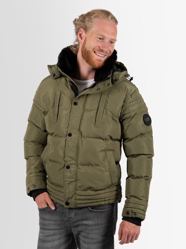 Alessandro Salvarini Winterjacke »ASFabiano« mit warmem Teddyfell und abnehmbarer Kapuze