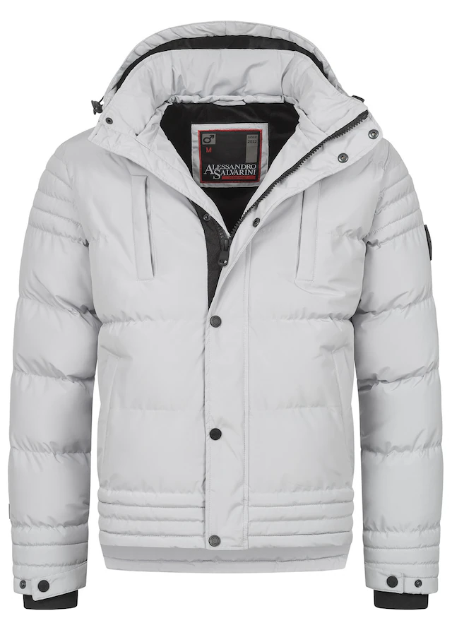 Alessandro Salvarini Winterjacke »ASFabiano« mit warmem Teddyfell und abnehmbarer Kapuze
