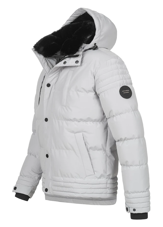 Alessandro Salvarini Winterjacke »ASFabiano« mit warmem Teddyfell und abnehmbarer Kapuze