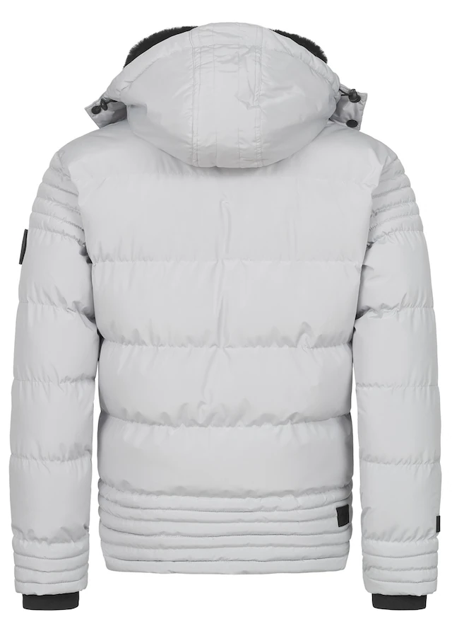 Alessandro Salvarini Winterjacke »ASFabiano« mit warmem Teddyfell und abnehmbarer Kapuze