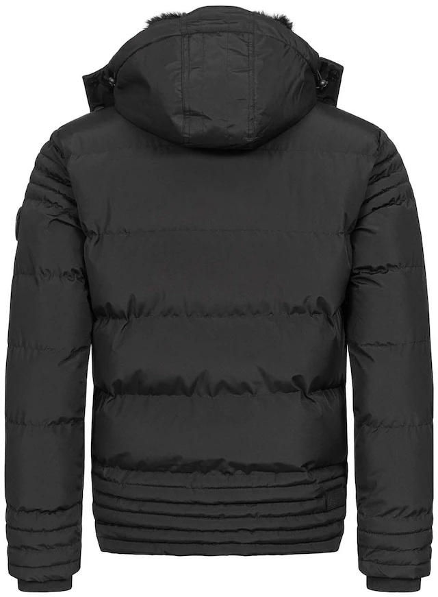 Alessandro Salvarini Winterjacke »ASFabiano« mit warmem Teddyfell und abnehmbarer Kapuze