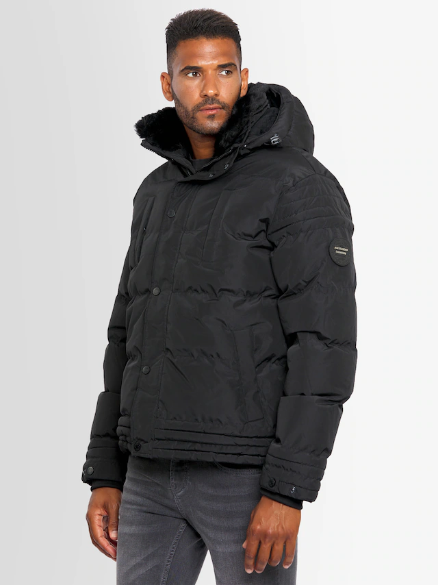Alessandro Salvarini Winterjacke »ASFabiano« mit warmem Teddyfell und abnehmbarer Kapuze