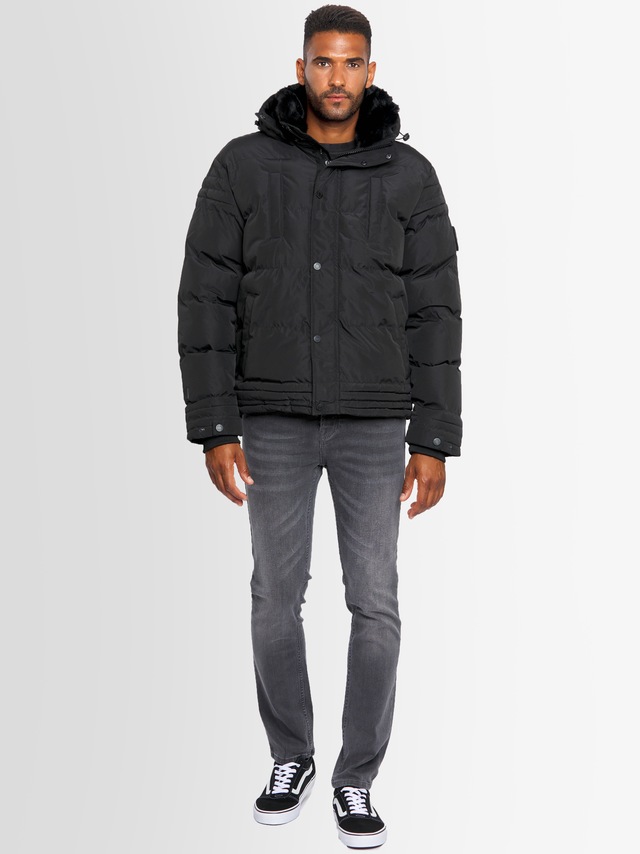 Alessandro Salvarini Winterjacke »ASFabiano« mit warmem Teddyfell und abnehmbarer Kapuze