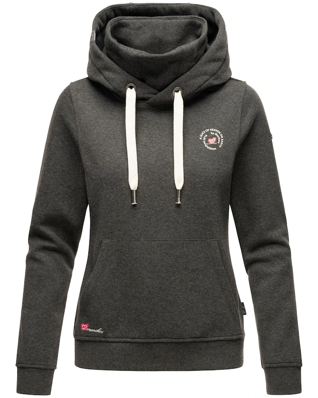 Marikoo Kapuzenpullover »Chihiroo« Kapuzenpullover mit warmem Innenkragen