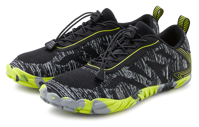 John Devin Sneaker »Freizeitschuh, Halbschuh, Turnschuh, Barfußschuh« mit elastischen Bändern für schnelles Reinschlüpfen, Unisex VEGAN