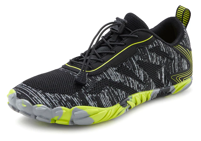 John Devin Sneaker »Freizeitschuh, Halbschuh, Turnschuh, Barfußschuh« mit elastischen Bändern für schnelles Reinschlüpfen, Unisex VEGAN