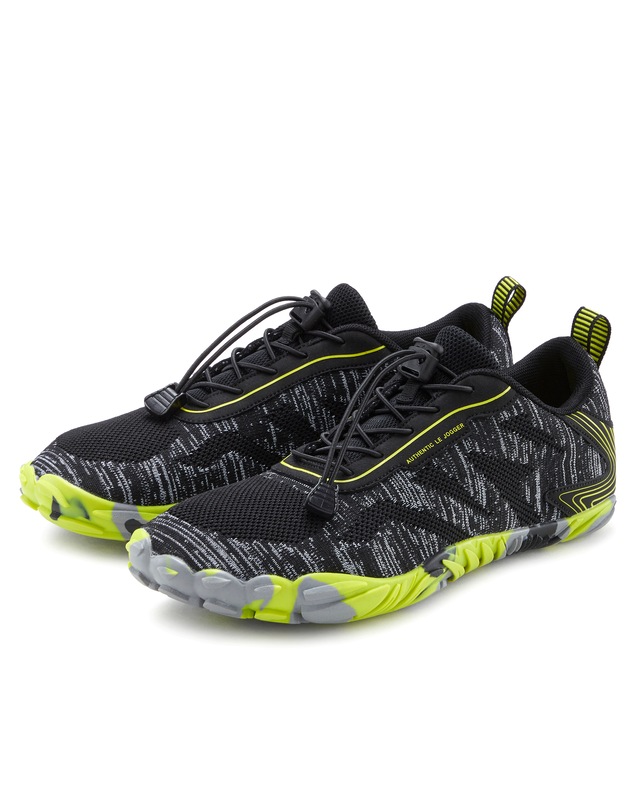 John Devin Sneaker »Freizeitschuh, Halbschuh, Turnschuh, Barfußschuh« mit elastischen Bändern für schnelles Reinschlüpfen, Unisex VEGAN