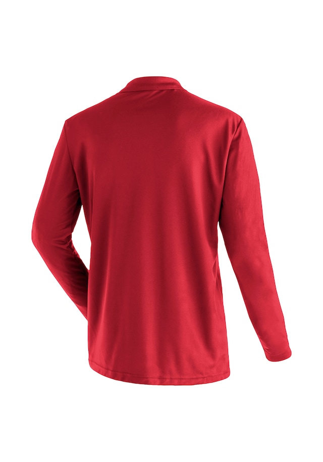 Maier Sports Langarm-Poloshirt »Ulrich L/S« Herren Polo langarm, leichtes Funktionsshirt, Langarmshirt, Reg. Fit