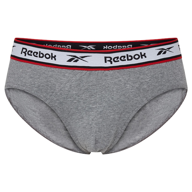 Reebok Slip »CHASE« basic, bequem, atmungsaktiv, mit Logo, breiter Bund, Baumwollmix