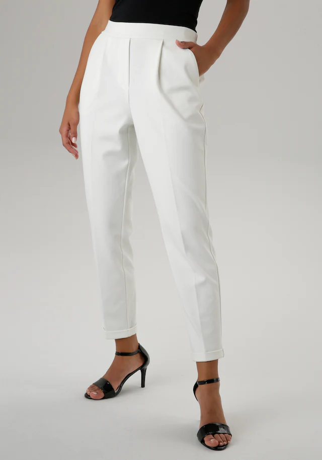 Aniston SELECTED Schlupfhose mit Bundfalten
