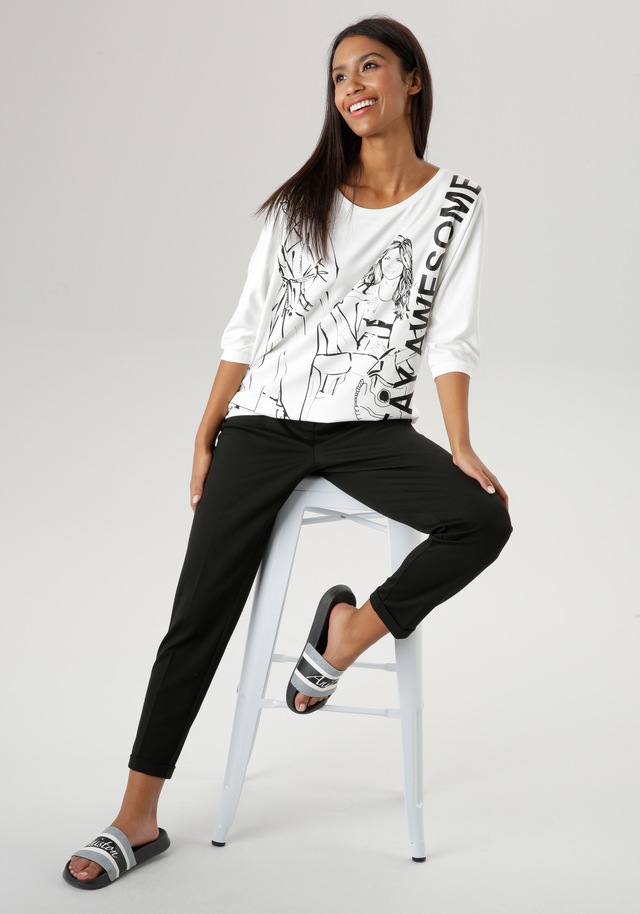 Aniston SELECTED Schlupfhose mit Bundfalten