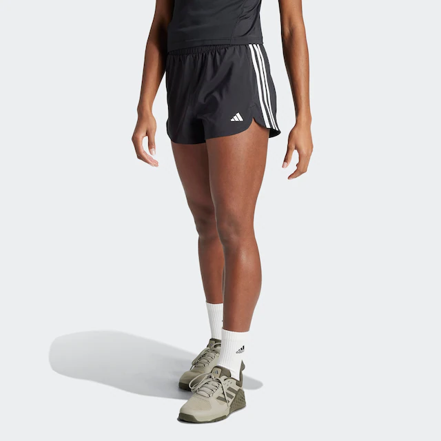 adidas Performance Shorts »PACER TRAINING 3-STREIFEN WOVEN HIGH-RISE« Woven Trainingsshorts mit hohem Bund
