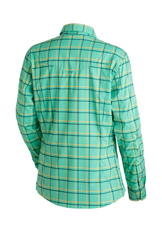 Maier Sports Funktionsbluse »Kendra L/S W« Damen Bluse, leichte Langarmbluse, Blusen-Shirt, Karobluse, Reg Fit