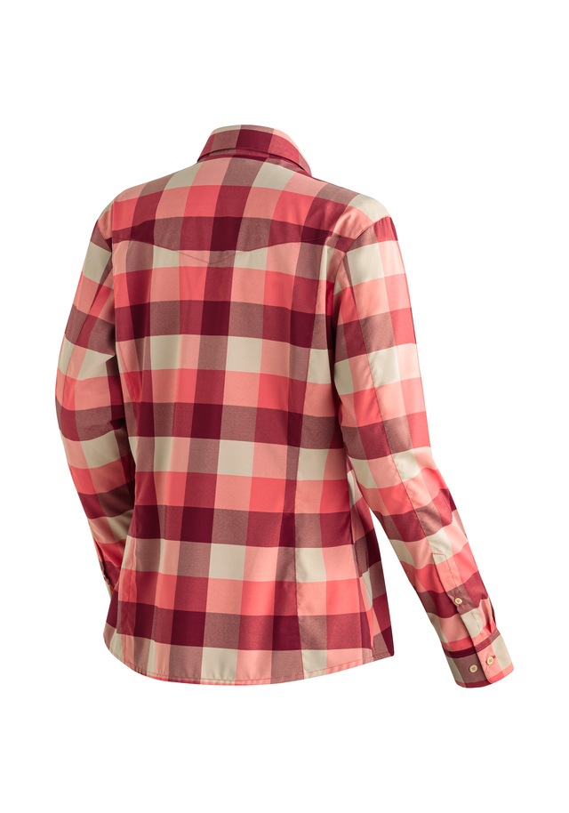Maier Sports Funktionsbluse »Kendra L/S W« Damen Bluse, leichte Langarmbluse, Blusen-Shirt, Karobluse, Reg Fit