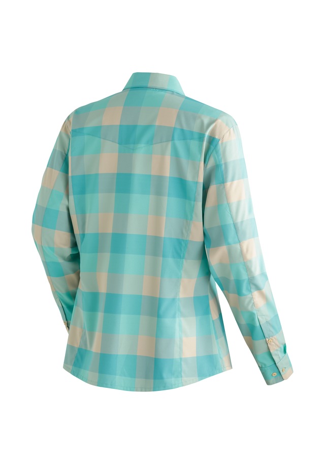 Maier Sports Funktionsbluse »Kendra L/S W« Damen Bluse, leichte Langarmbluse, Blusen-Shirt, Karobluse, Reg Fit