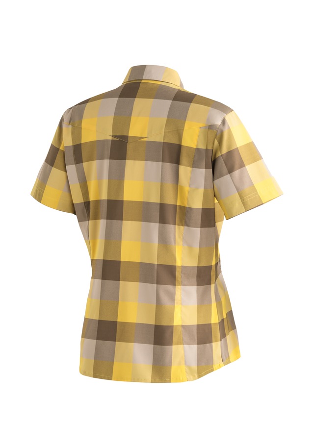 Maier Sports Funktionsbluse »Kendra S/S W« Damen Bluse, leichte Kurzarmbluse, Blusen-Shirt, Karobluse, Reg Fit