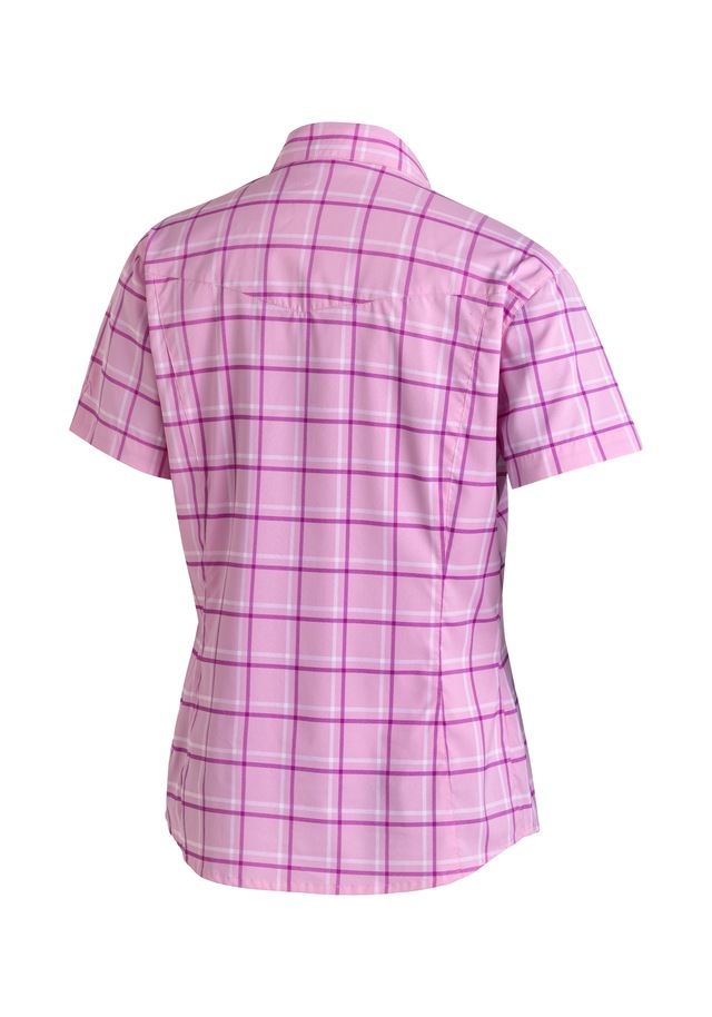 Maier Sports Funktionsbluse »Kendra S/S W« Damen Bluse, leichte Kurzarmbluse, Blusen-Shirt, Karobluse, Reg Fit