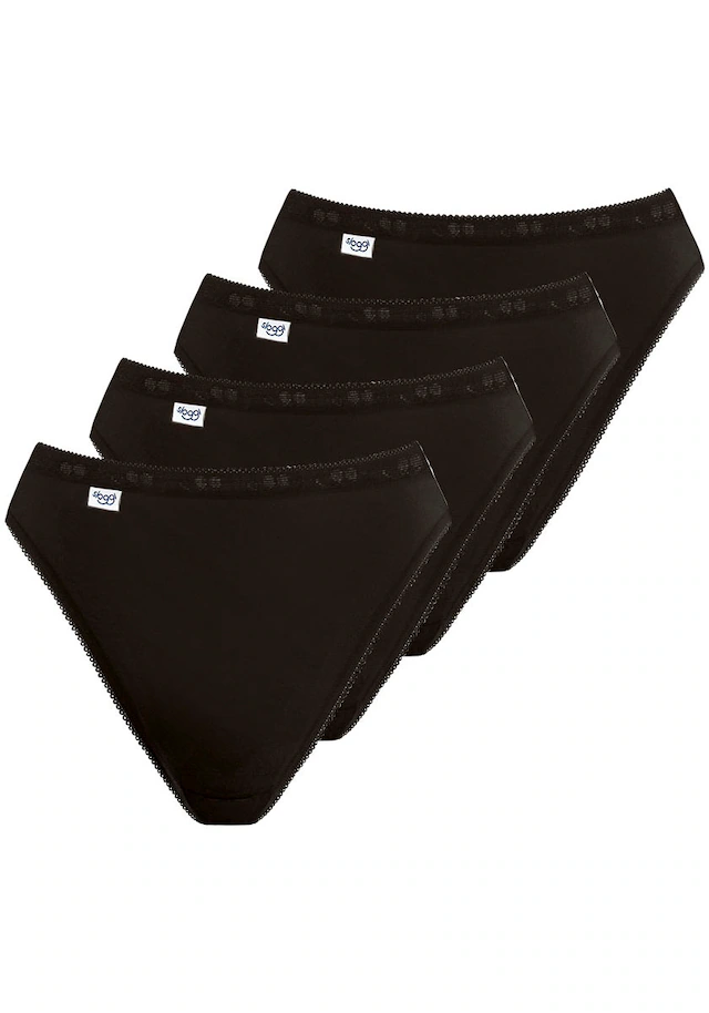 sloggi Taillenslip »Basic+« 4er Pack, weich, Baumwollmix, Multipack, elastisch