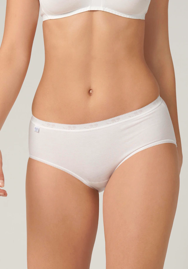 sloggi Midislip »Basic+« perfekter Sitz, Baumwollmix, weiche Nähte, elastisch