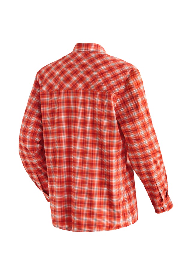 Maier Sports Funktionshemd »Kasen L/S M« Herren Hemd langarm, karriertes Freizeithemd, Langarmhemd, Regular Fit