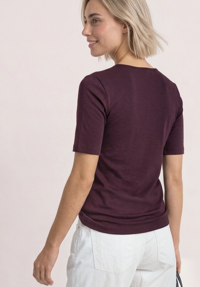 STREET ONE Kurzarmshirt »Style Palmira« mit tiefem Rundhalsausschnitt
