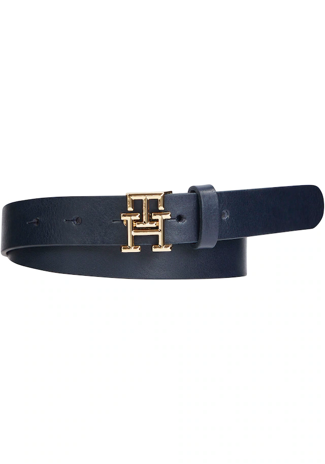 Tommy Hilfiger Ledergürtel »TH LOGO 2,5 cm breit« mit Monogramm-Schließe