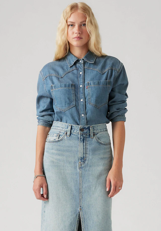 Levi's® Jeansbluse »TEODORA WESTERN SHIRT« mit Druckknöpfen
