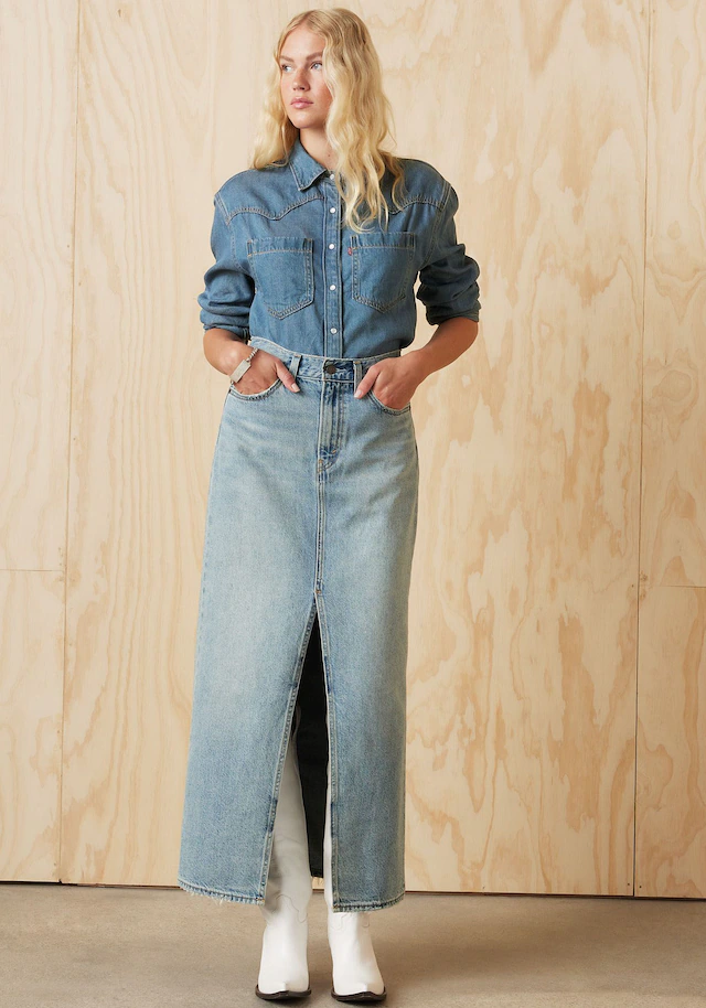 Levi's® Jeansbluse »TEODORA WESTERN SHIRT« mit Druckknöpfen