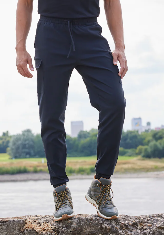John Devin Jogger Pants Trekking-Outdoor-Hose mit Belüftung im Kniebereich