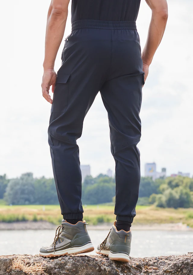 John Devin Jogger Pants Trekking-Outdoor-Hose mit Belüftung im Kniebereich