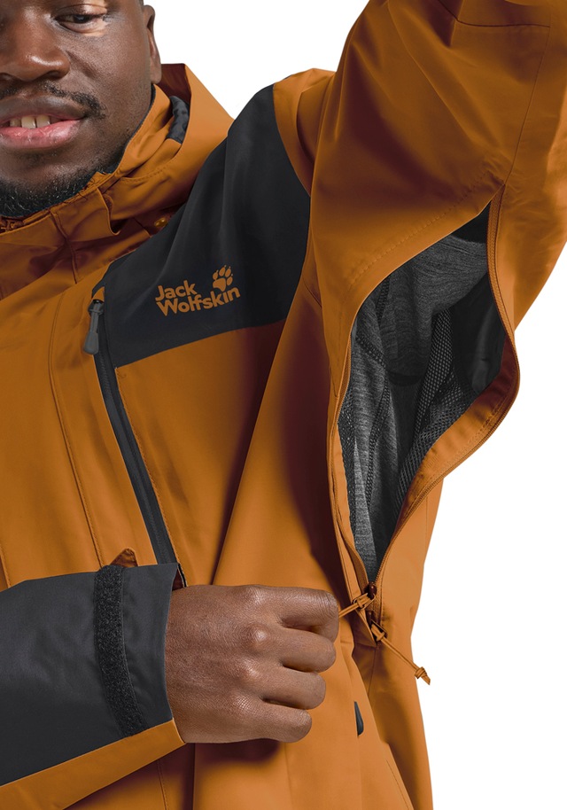 Jack Wolfskin Funktionsjacke »JASPER 2L JKT M« mit Kapuze mit abnehmbarer Kapuze, wasserdicht, winddicht