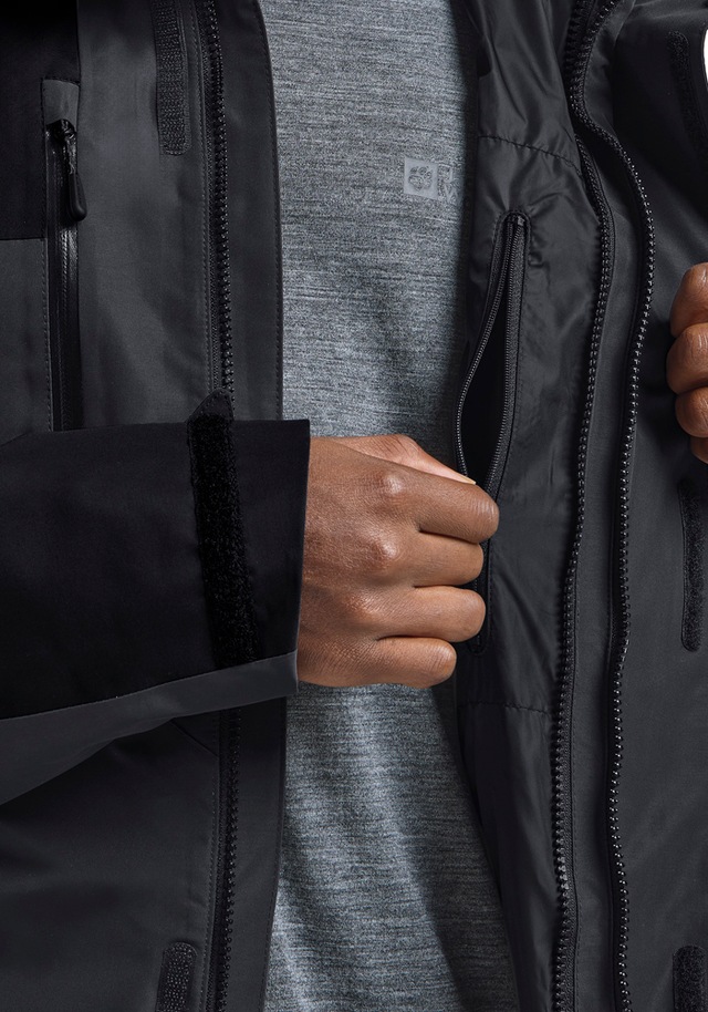 Jack Wolfskin Funktionsjacke »JASPER 2L JKT M« mit Kapuze mit abnehmbarer Kapuze, wasserdicht, winddicht