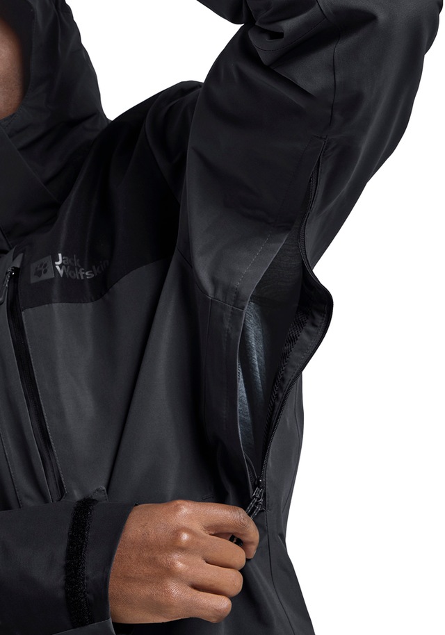 Jack Wolfskin Funktionsjacke »JASPER 2L JKT M« mit Kapuze mit abnehmbarer Kapuze, wasserdicht, winddicht