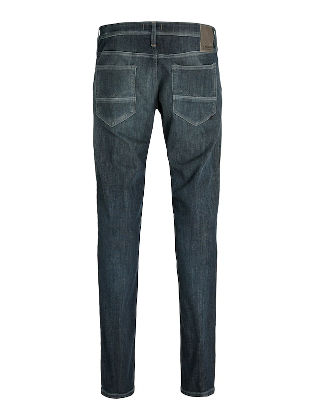 Jack & Jones Slim-fit-Jeans »JJIGLENN – Jeans mit Stretch, niedriger Leibhöhe und Taschen« Baumwollmischung, slim fit