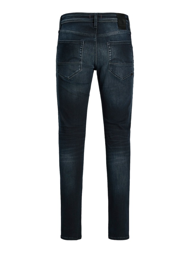 Jack & Jones Slim-fit-Jeans »JJIGLENN – Jeans mit Stretch, niedriger Leibhöhe und Taschen« Baumwollmischung, slim fit