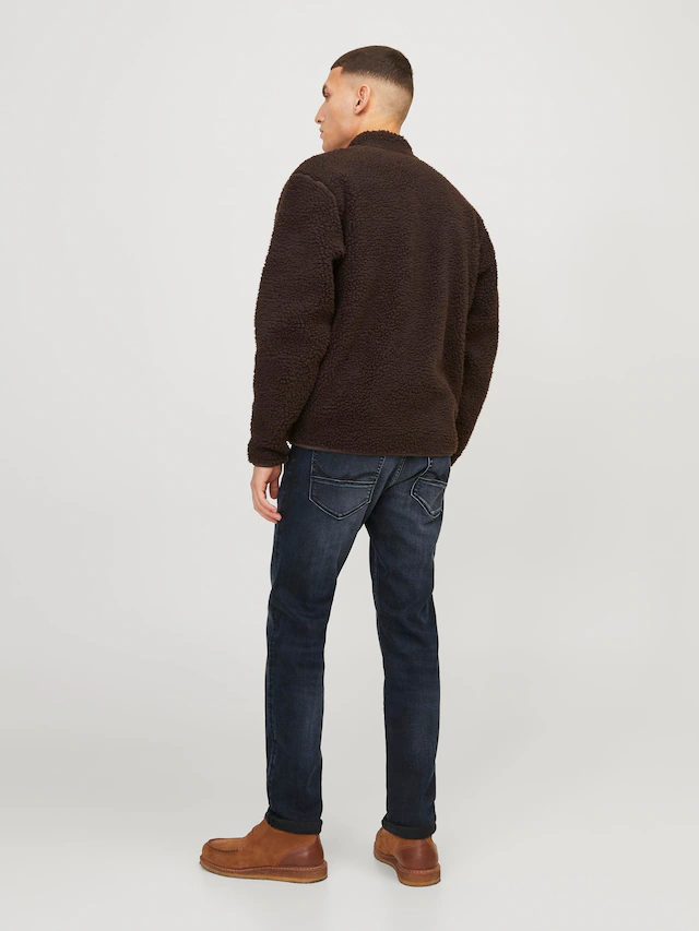 Jack & Jones Slim-fit-Jeans »JJIGLENN – Jeans mit Stretch, niedriger Leibhöhe und Taschen« Baumwollmischung, slim fit