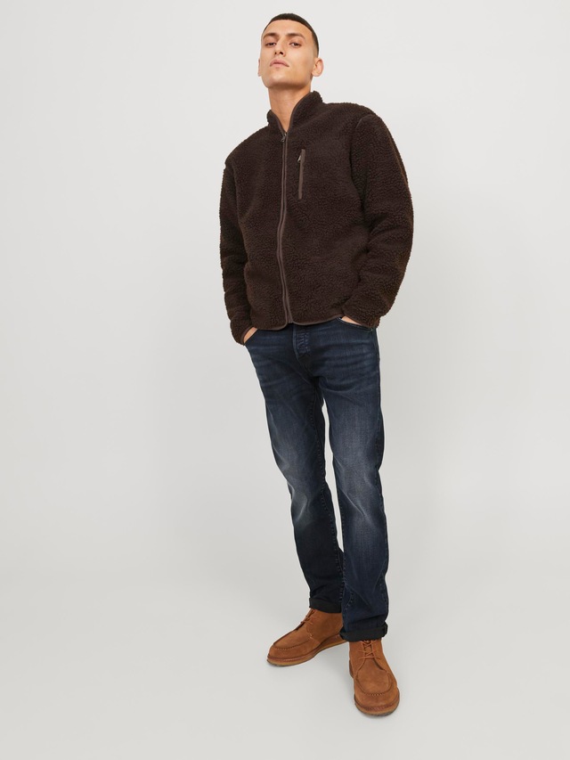 Jack & Jones Slim-fit-Jeans »JJIGLENN – Jeans mit Stretch, niedriger Leibhöhe und Taschen« Baumwollmischung, slim fit