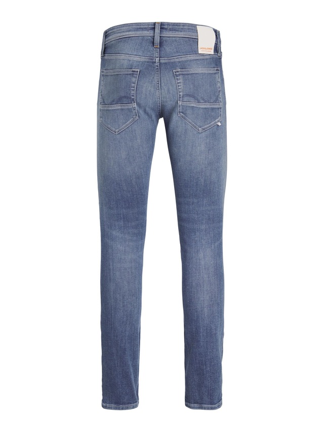 Jack & Jones Slim-fit-Jeans »JJIGLENN – Jeans mit Stretch, niedriger Leibhöhe und Taschen« Baumwollmischung, slim fit