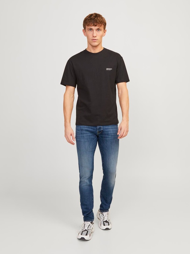 Jack & Jones Slim-fit-Jeans »JJIGLENN – Jeans mit Stretch, niedriger Leibhöhe und Taschen« Baumwollmischung, slim fit