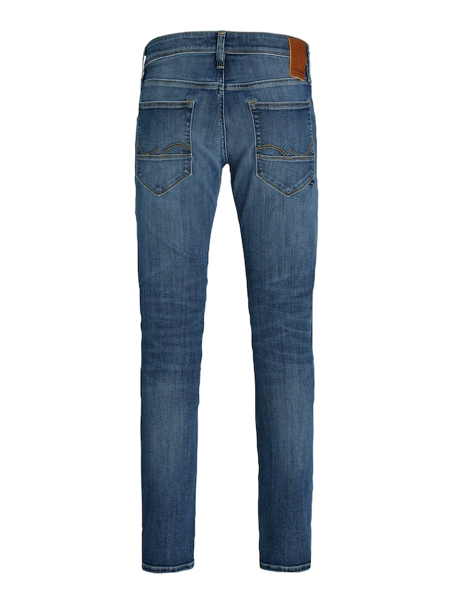Jack & Jones Slim-fit-Jeans »JJIGLENN – Jeans mit Stretch, niedriger Leibhöhe und Taschen« Baumwollmischung, slim fit
